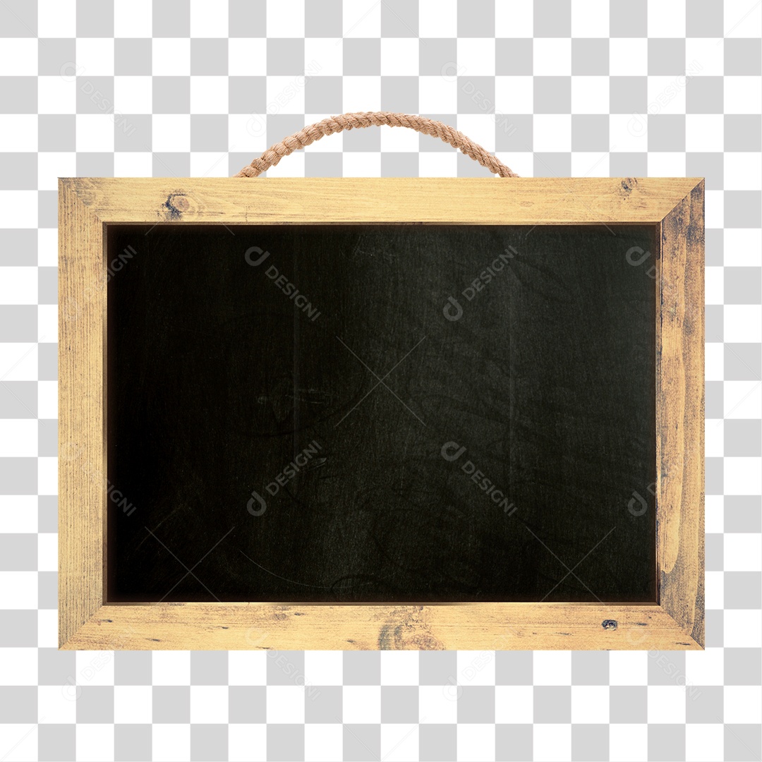 Quadro de Madeira PNG Transparente