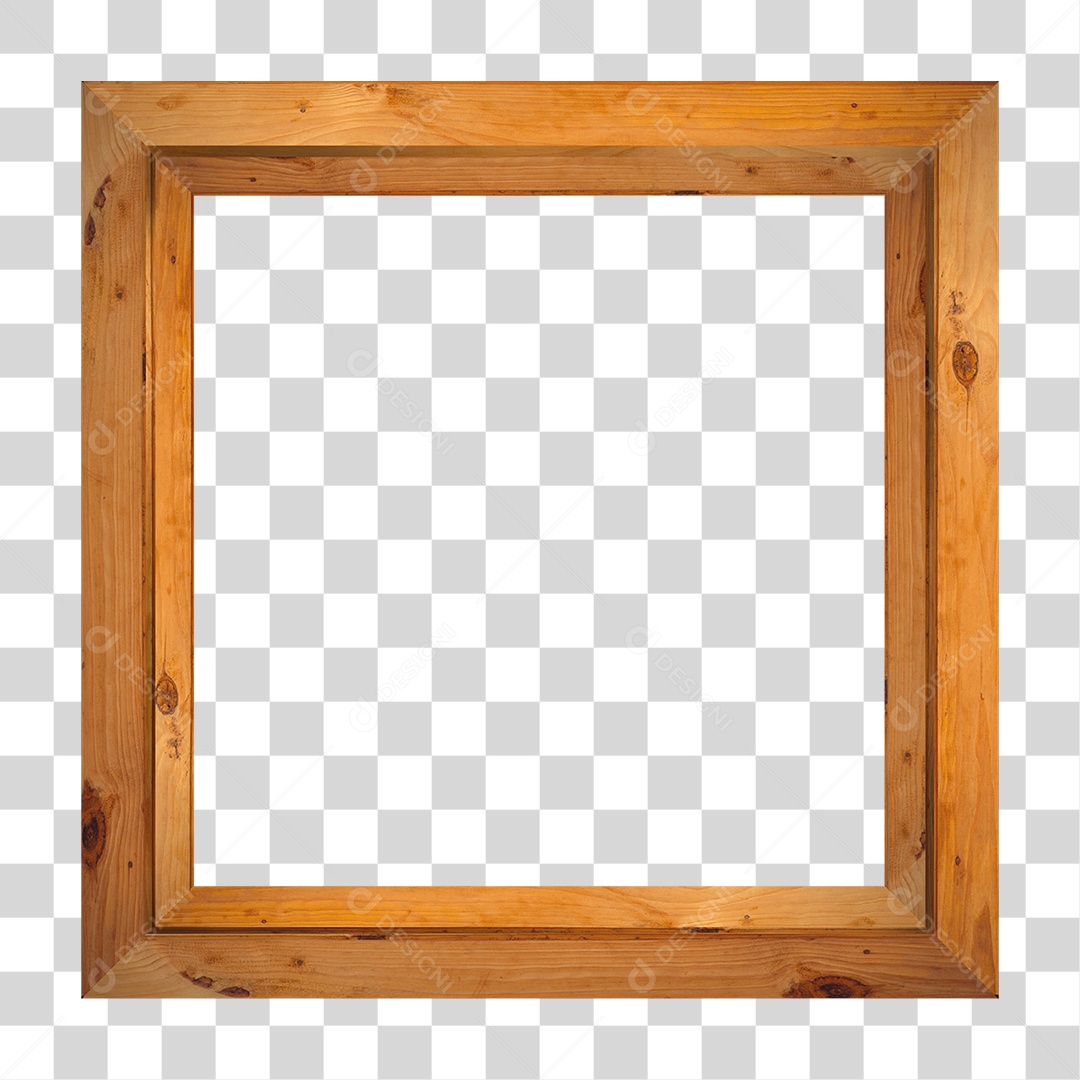 Quadro de Madeira PNG Transparente