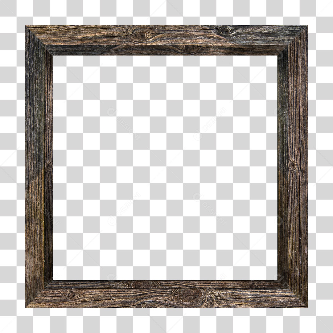 Quadro de Madeira PNG Transparente