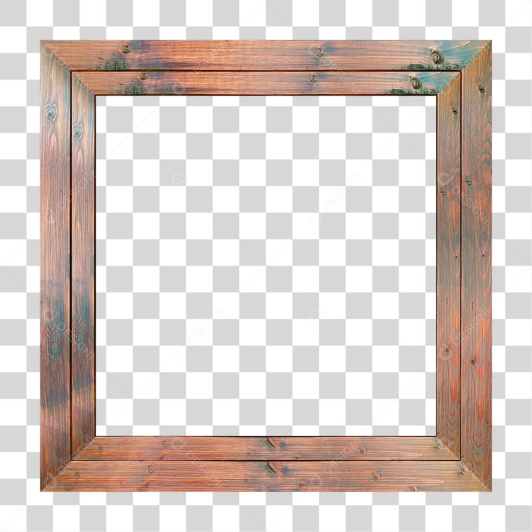 Quadro de Madeira PNG Transparente