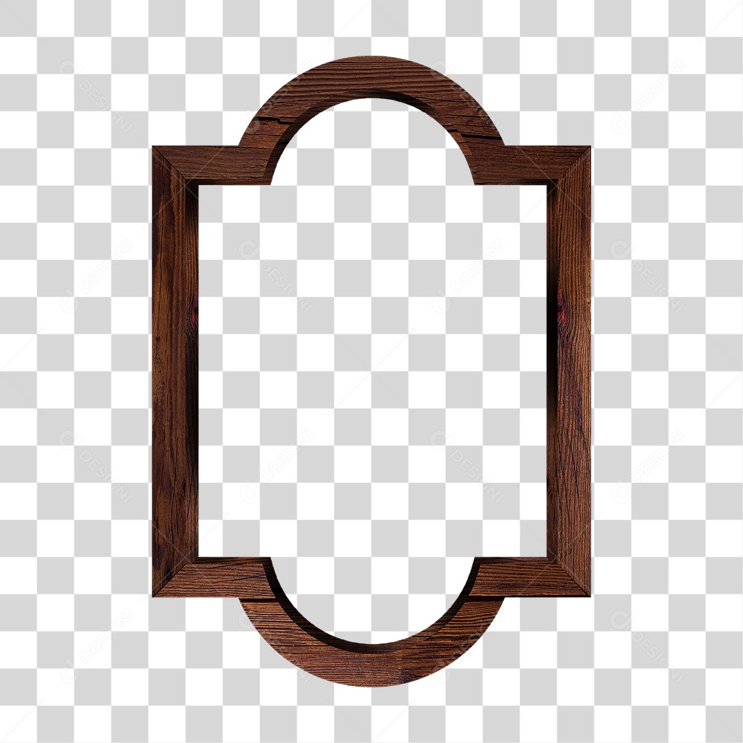 Quadro de Madeira PNG Transparente