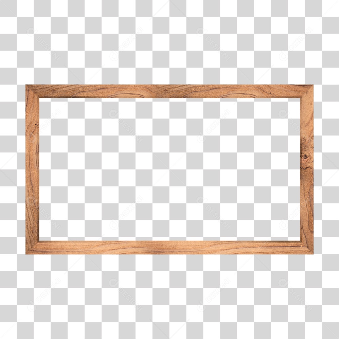 Quadro de Madeira PNG Transparente