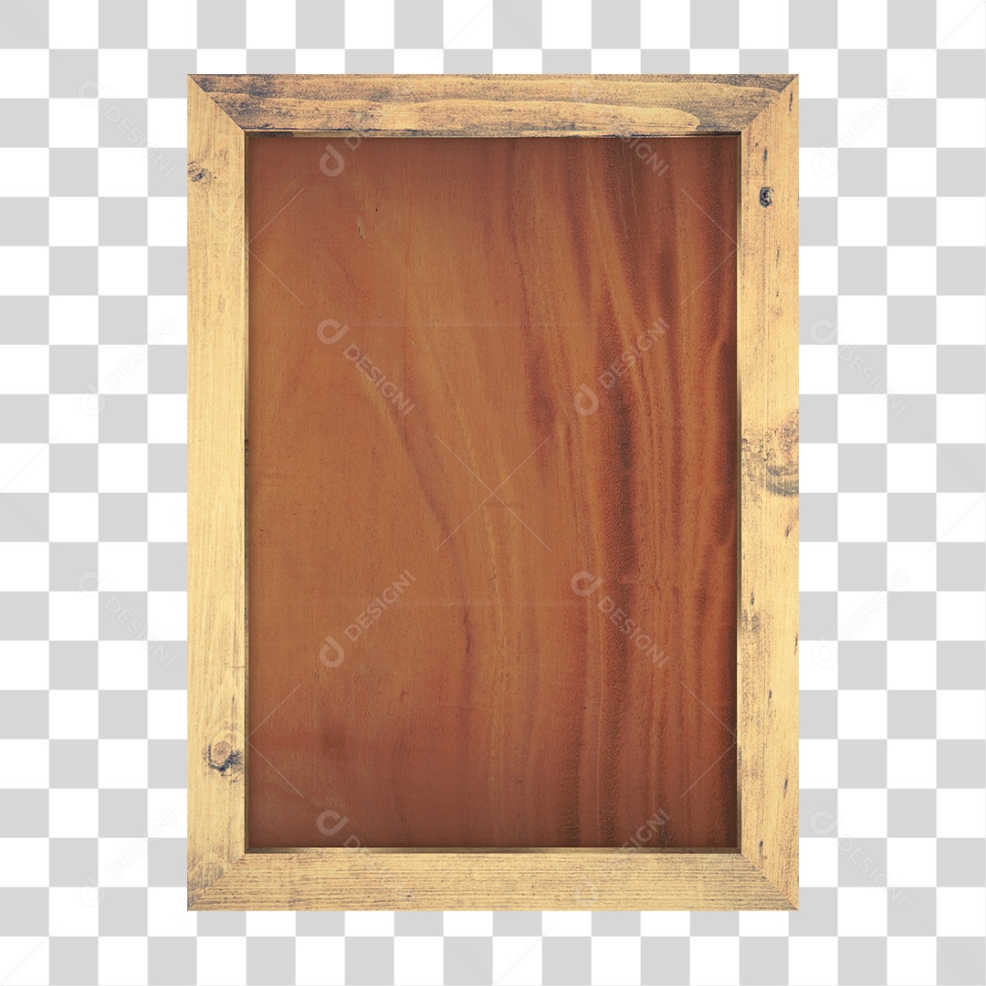 Quadro de Madeira PNG Transparente