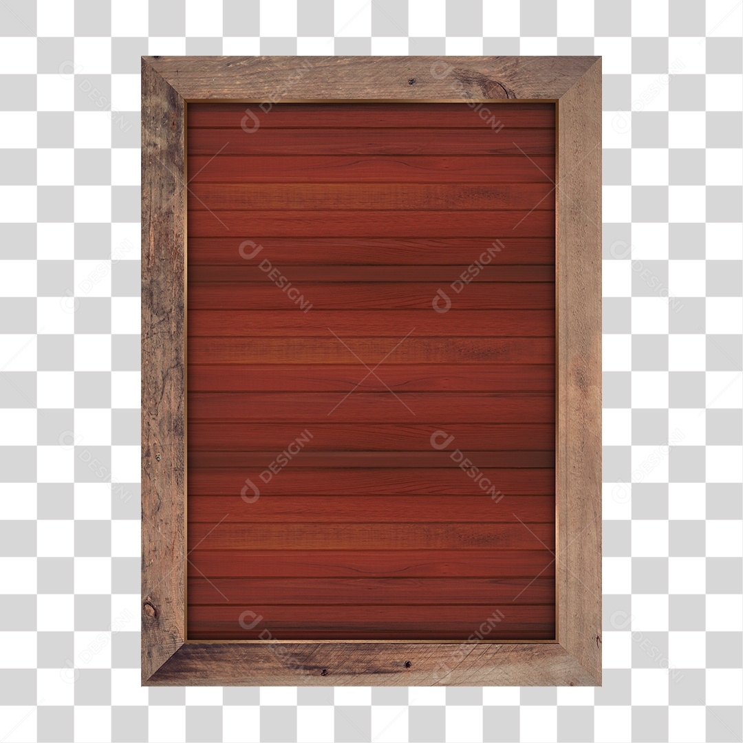Quadro de Madeira PNG Transparente
