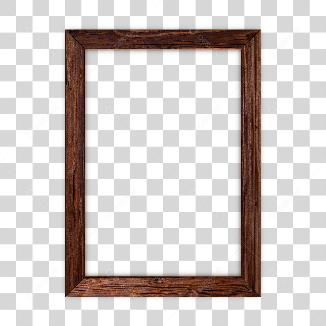 Quadro de Madeira PNG Transparente