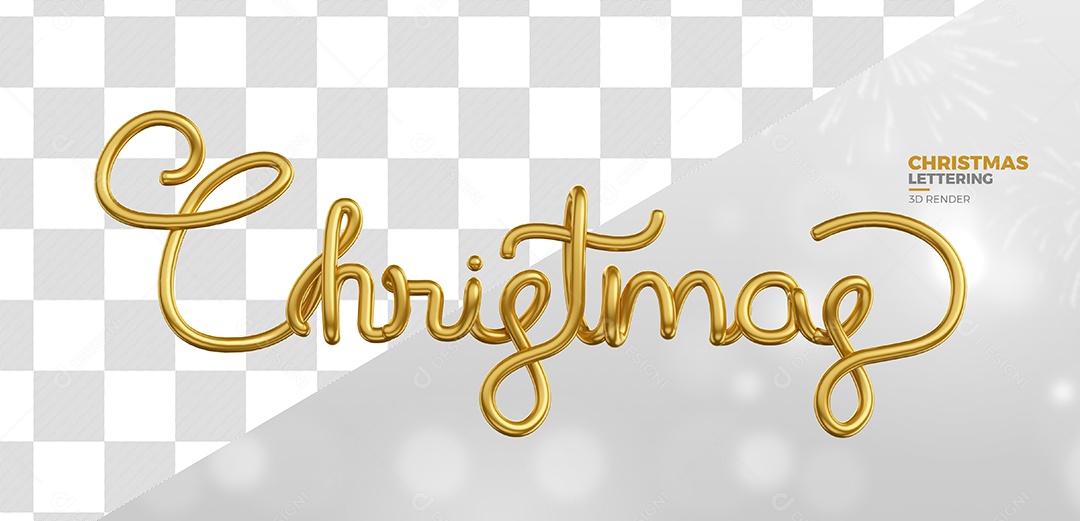 Texto 3D Para Composição Christmas PSD