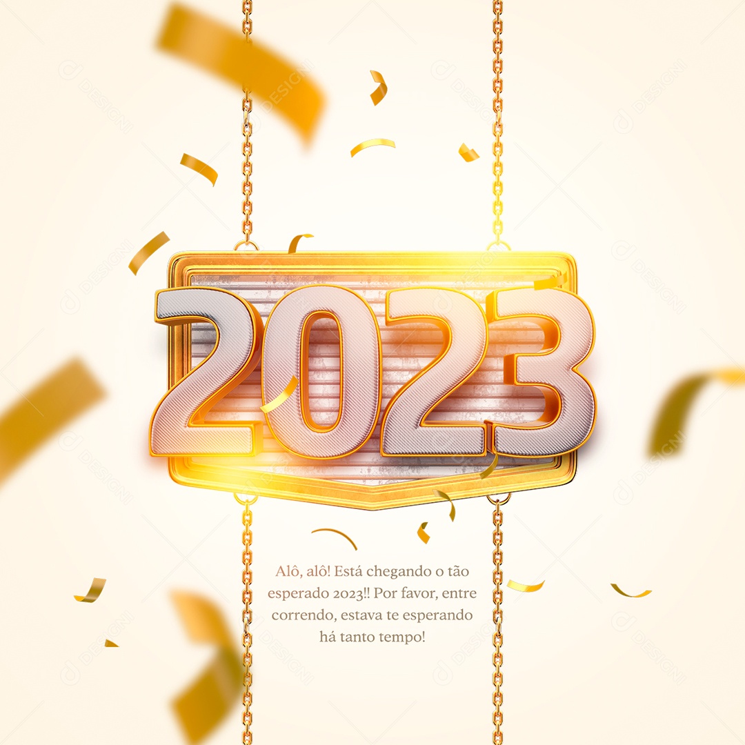 Esta te Esperando há Tanto Tempo Ano Novo Social Media PSD Editável