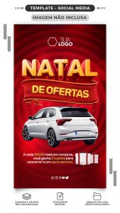 Story Natal de Ofertas Venha Conferir Social Media PSD Editável