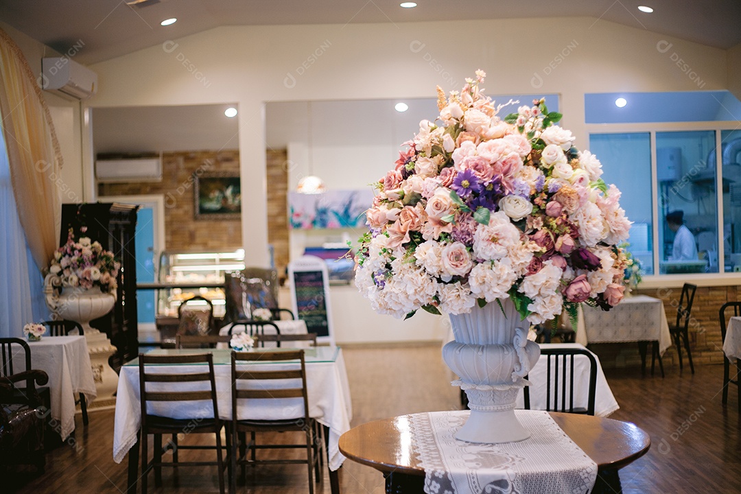 Salão de festa decorado