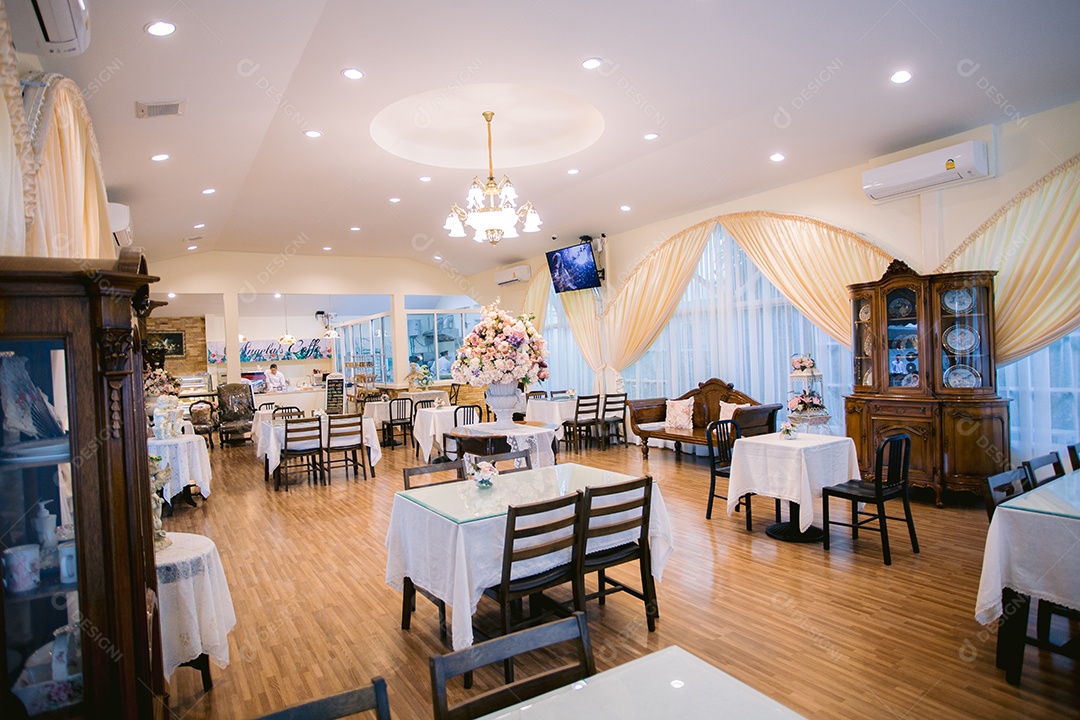 Salão decorado para festa ou eventos