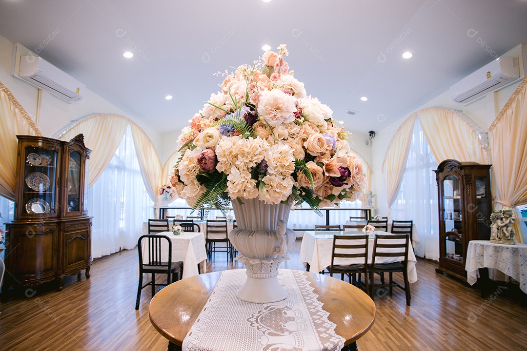 Salão decorado para festa ou eventos