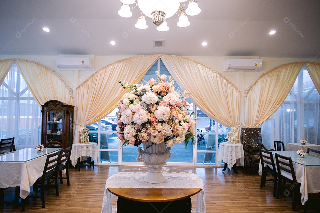 Salão decorado para festa ou eventos