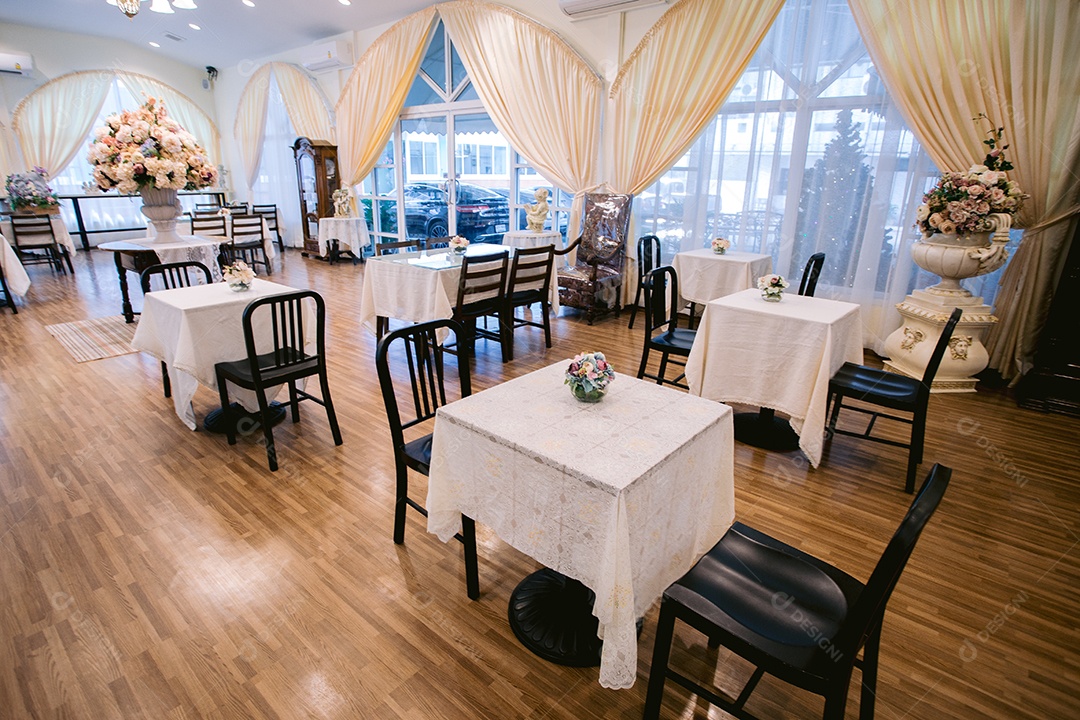 Salão decorado para festa