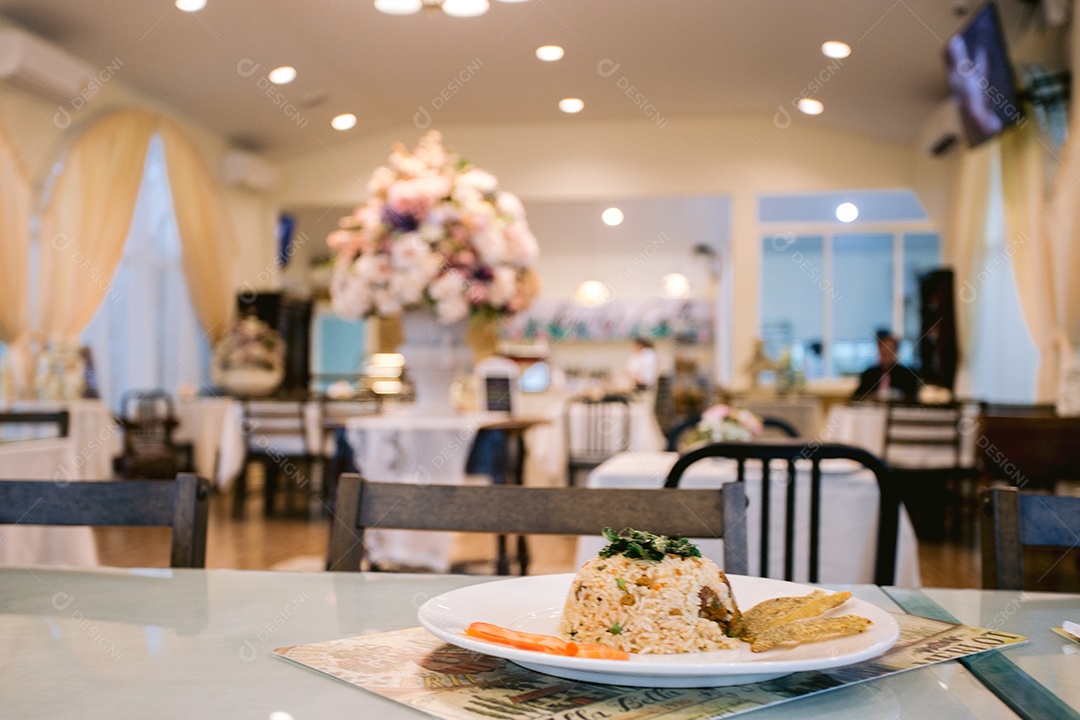 Prato feito de restaurante