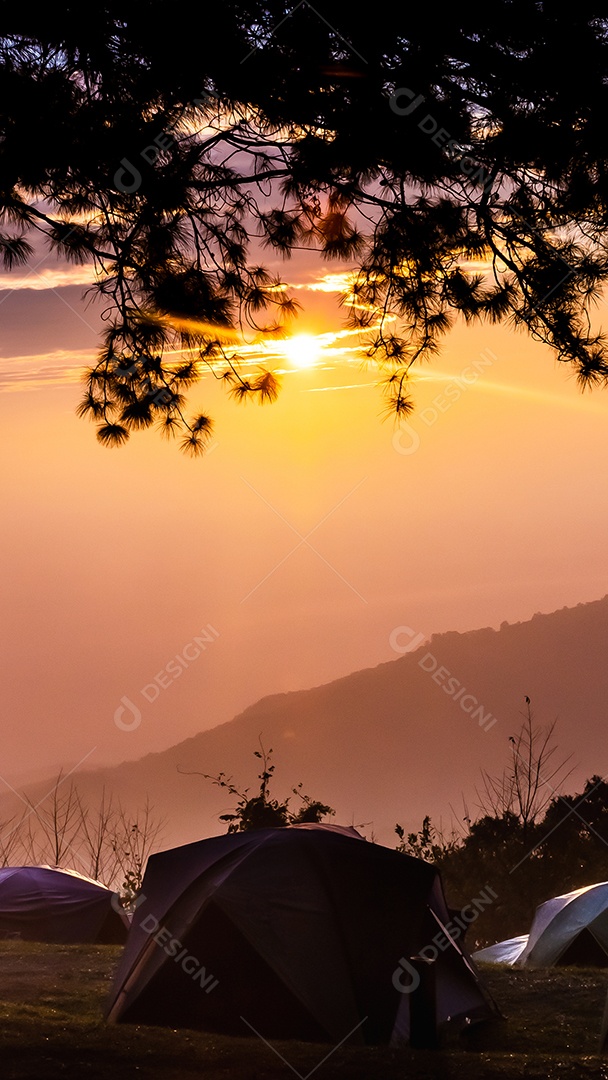 Belo nascer do sol Monson Viewpoint Doi Angkhang