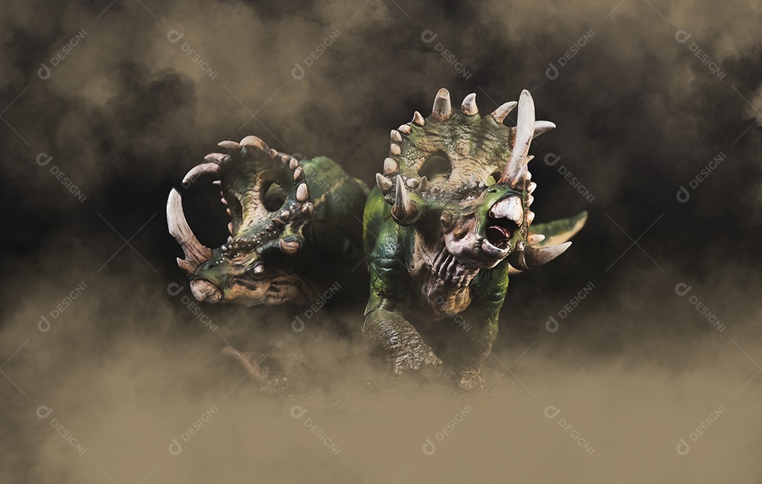 dinossauro, Sinoceratops no escuro