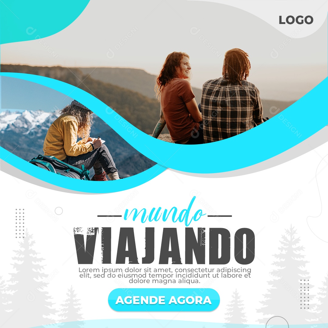 Férias de Sonho de Viagem de Aventura Férias e Passeios Social Media PSD