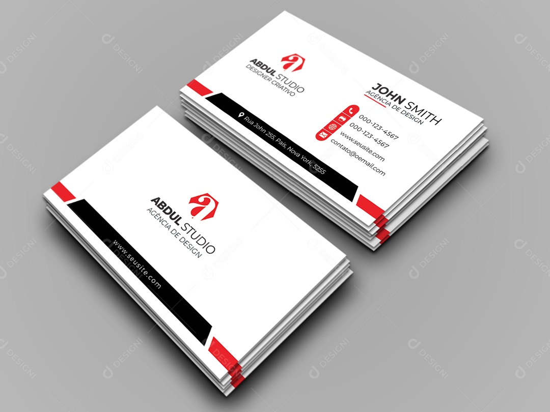 Modelo de Cartão de Visita PSD Editável