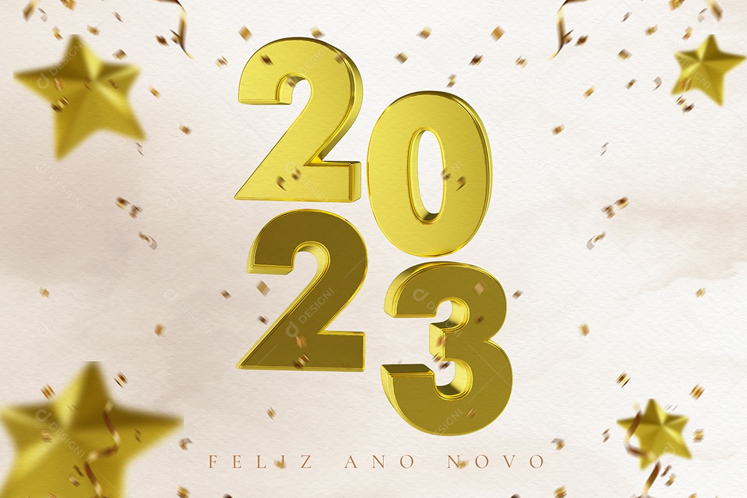 Feliz Ano Novo 2023 Social Media PSD Editável