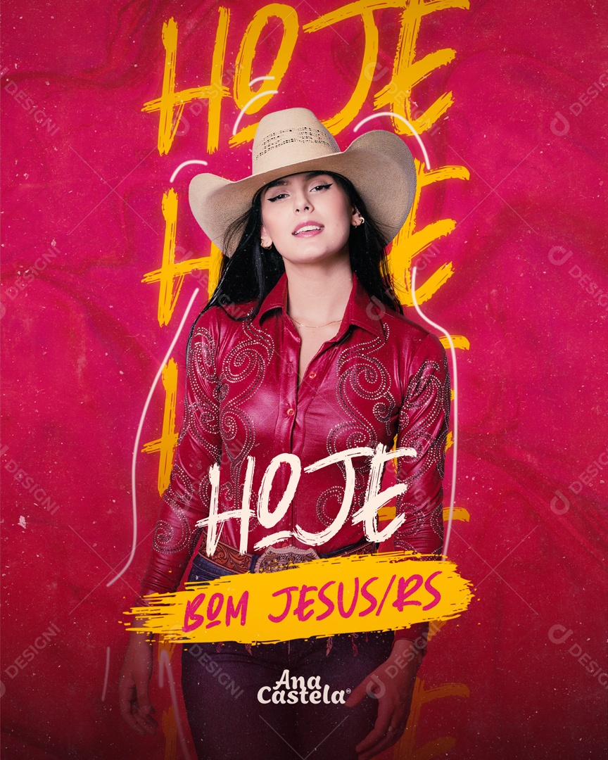 Social Media Hoje Ana Castela Story PSD Editável