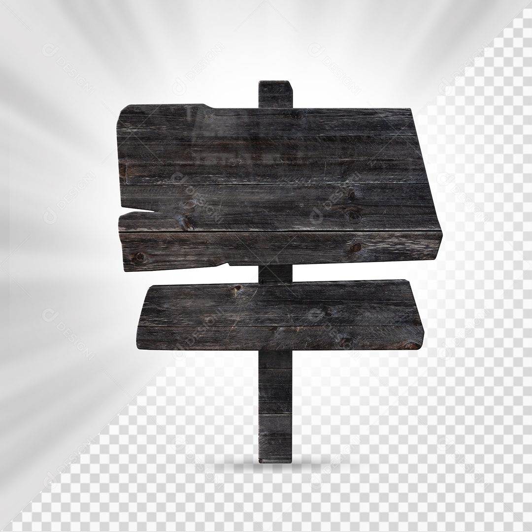 Placa de Madeira Velha 3D Elemento Para Composição PSD