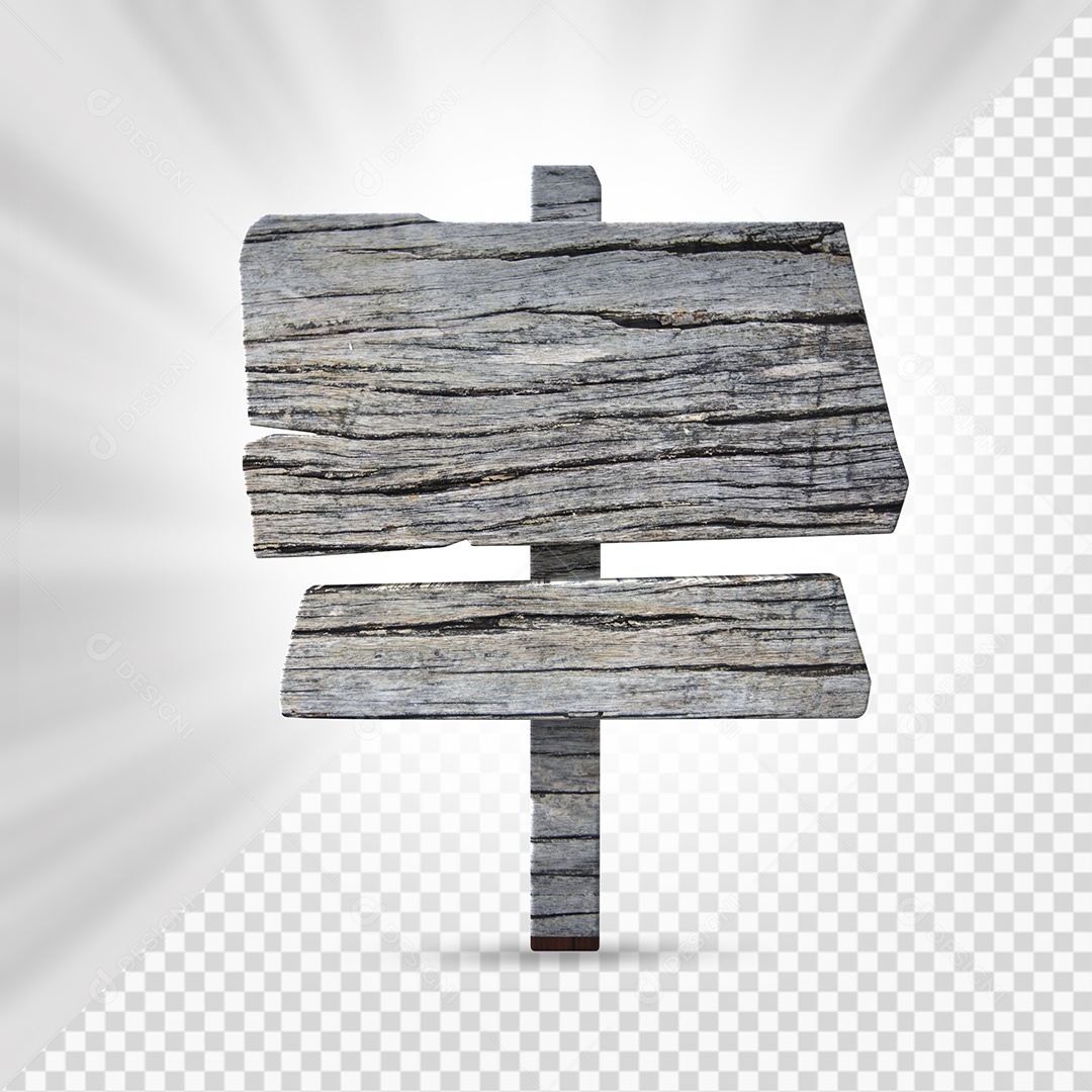 Placa de Madeira 3D Elemento Para Composição PSD