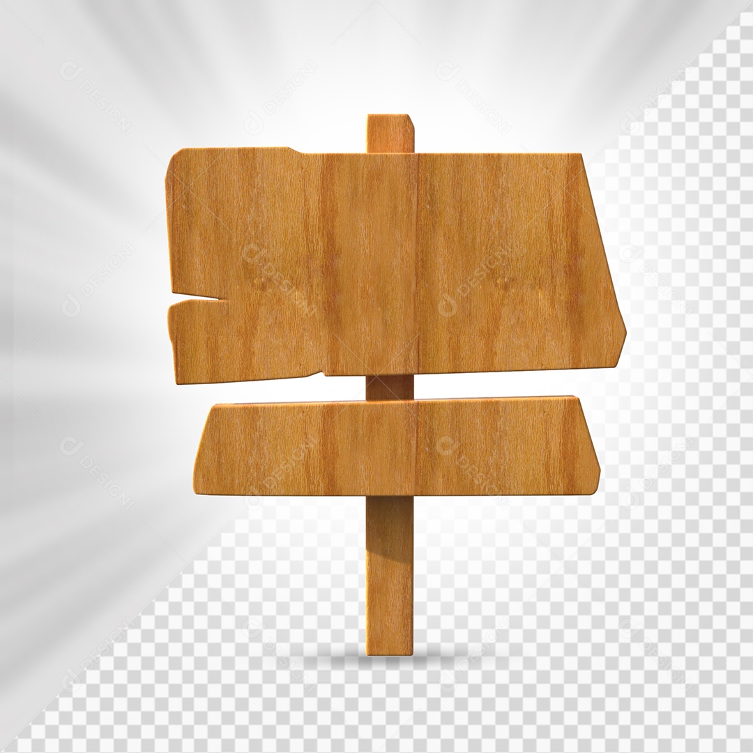Placa de Madeira 3D Elemento Para Composição PSD