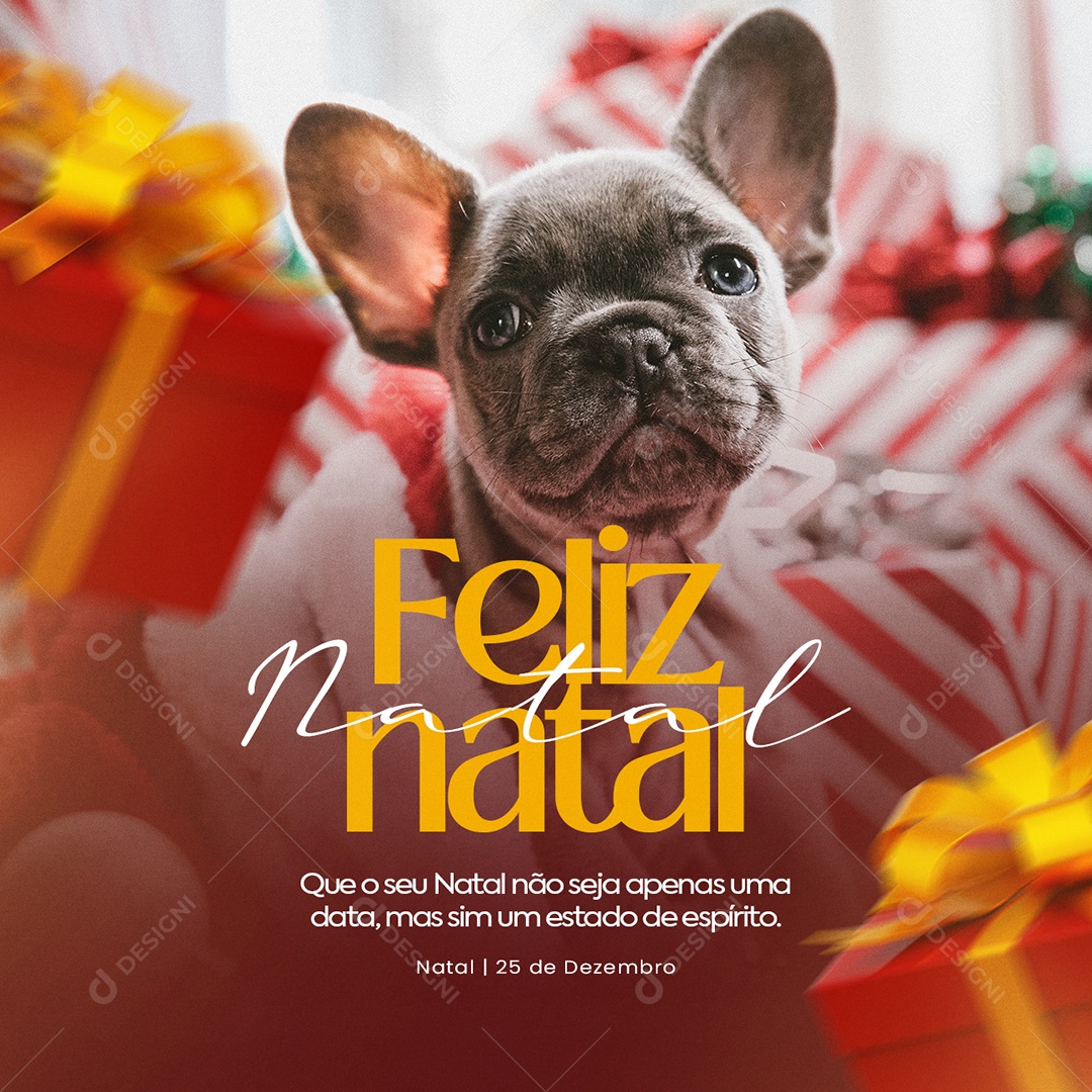 Que o Seu Natal Não Seja Apenas Uma Data Feliz Natal Social Media PSD Editável
