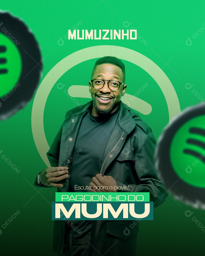 Flyer Show Mumuzinho Pagode Social Media PSD Editável