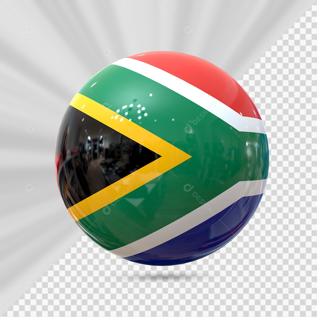 África do Sul Elemento 3D para Composição PSD