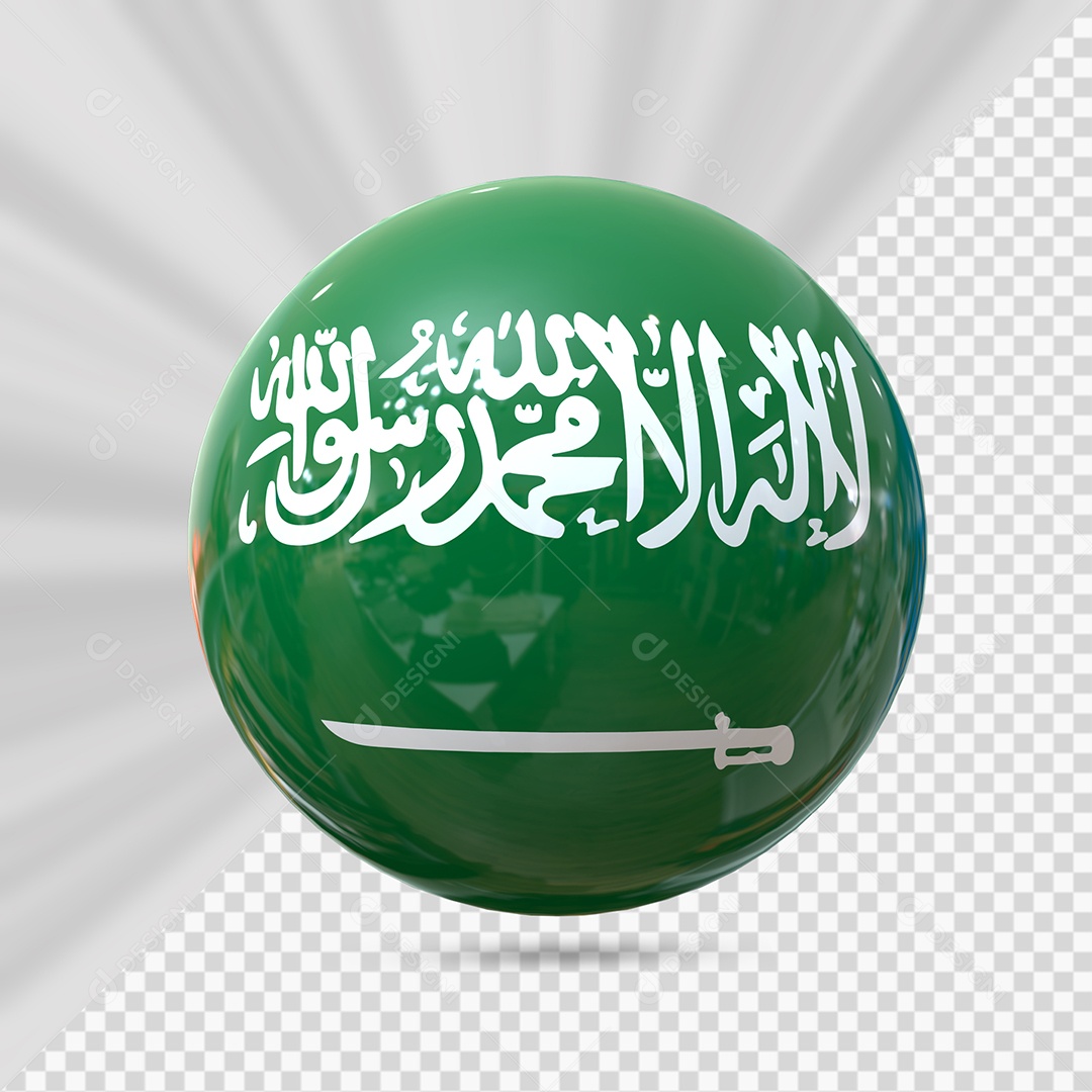 Arábia Saudita Elemento 3D para Composição PSD