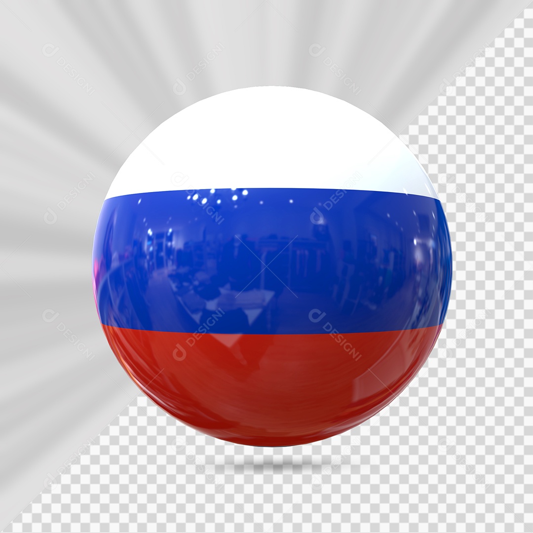 Rússia Elemento 3D para Composição PSD