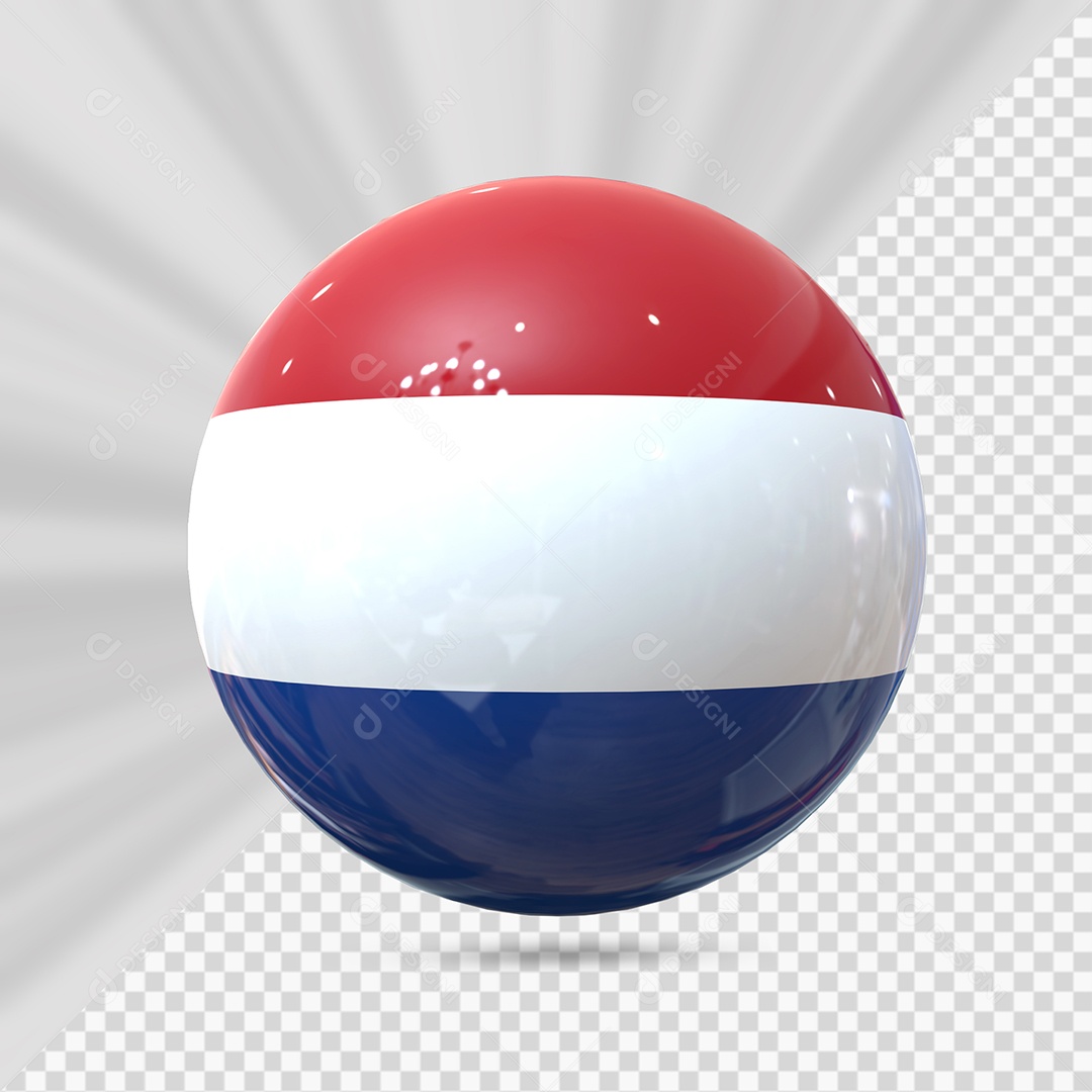 Países Baixos Elemento 3D para Composição PSD