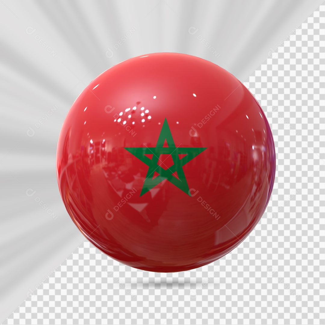Marrocos Elemento 3D para Composição PSD