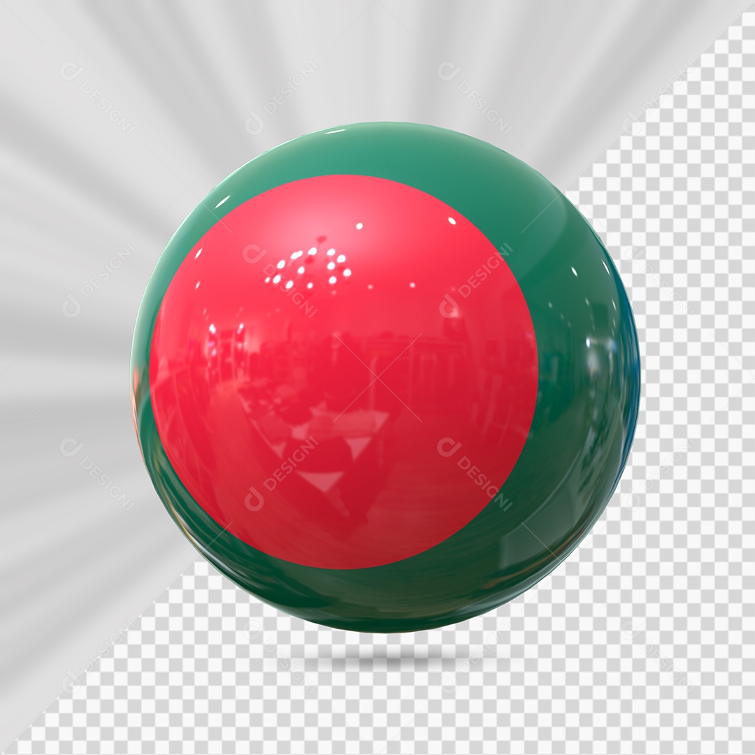 Bangladesh Elemento 3D para Composição PSD