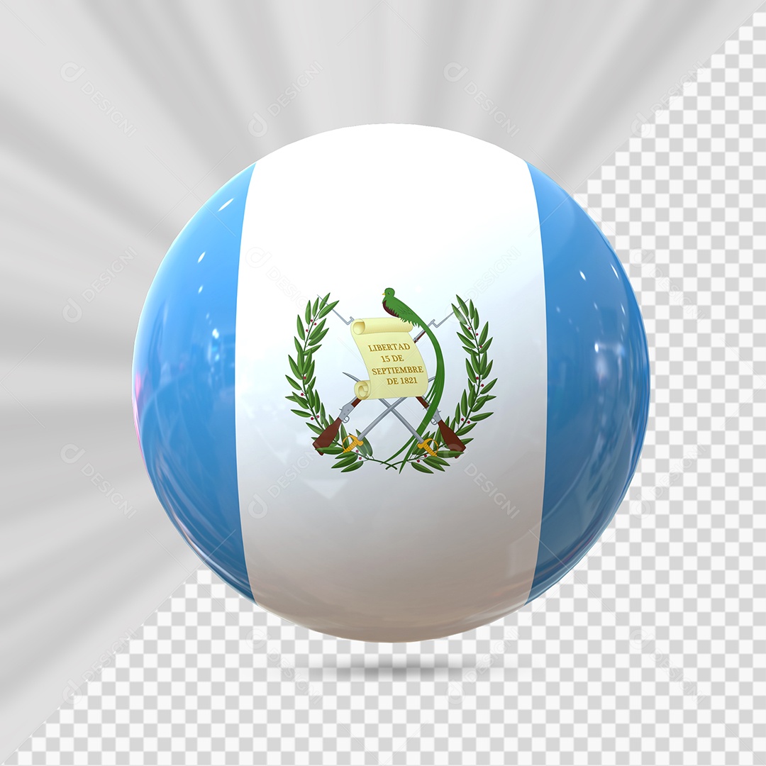Guatemala Elemento 3D para Composição PSD