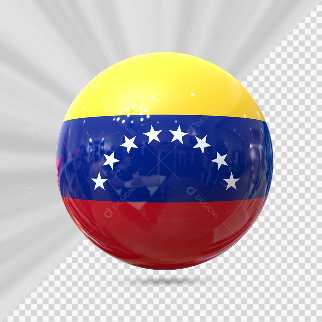 Venezuela Elemento 3D para Composição PSD