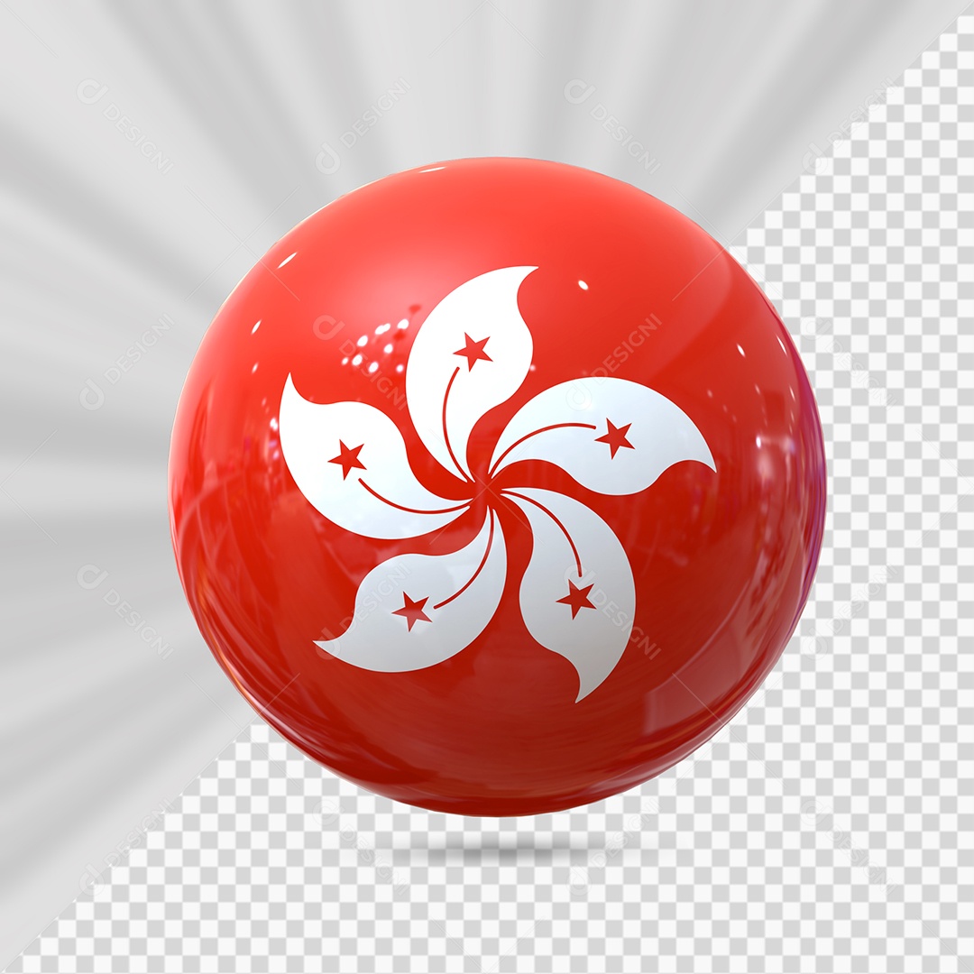 Hong Kong Elemento 3D para Composição PSD