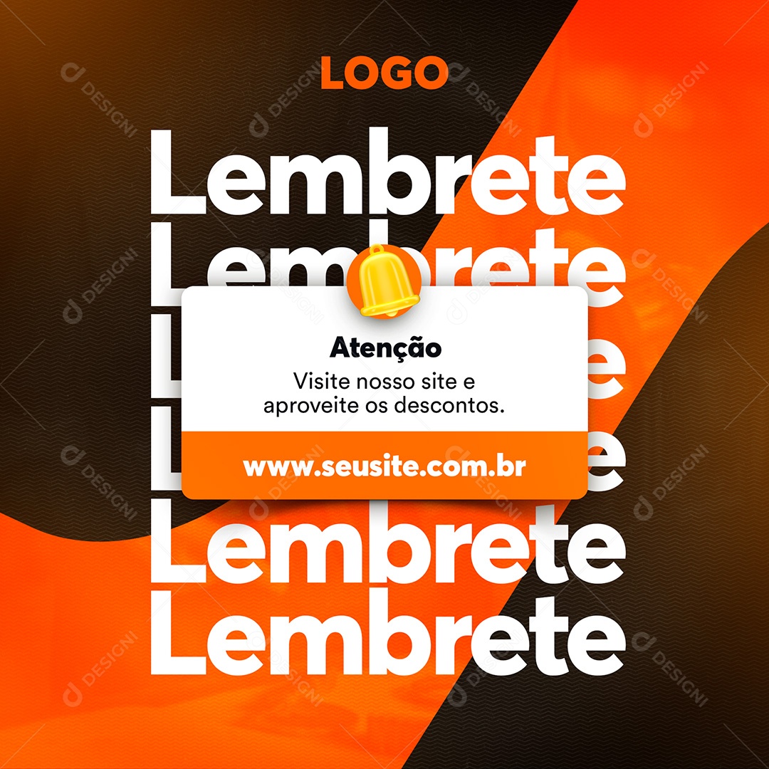 Post Oficina Mecânica Lembrete Social Media PSD Editável