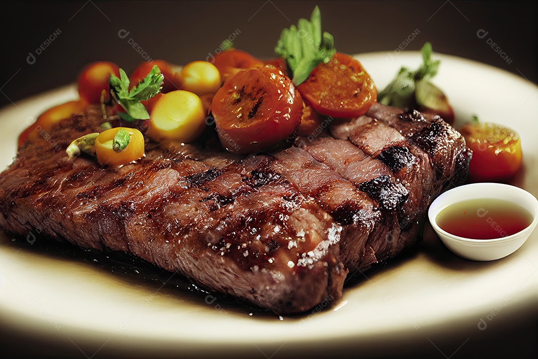 ilustração de churrasco