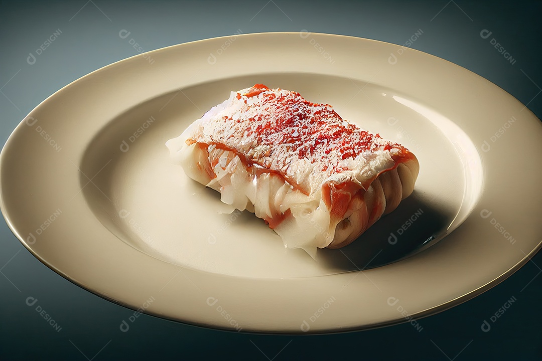 Ilustração 3D de um Canelone.