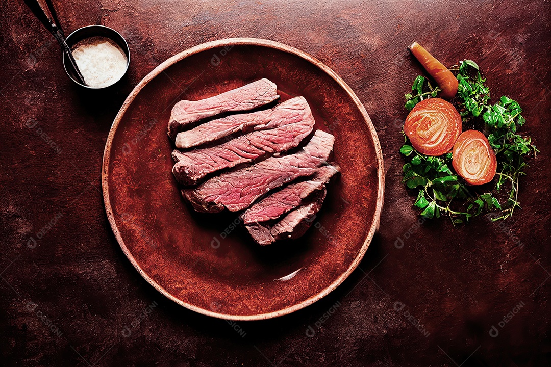 ilustração de bife