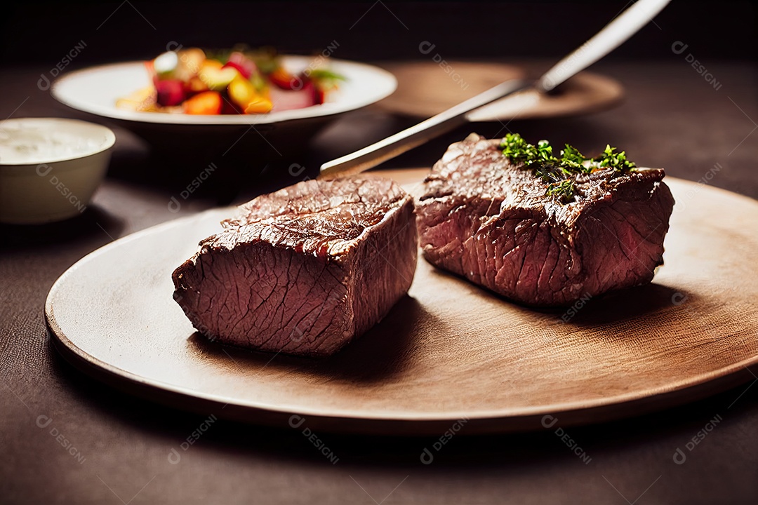 ilustração de bife