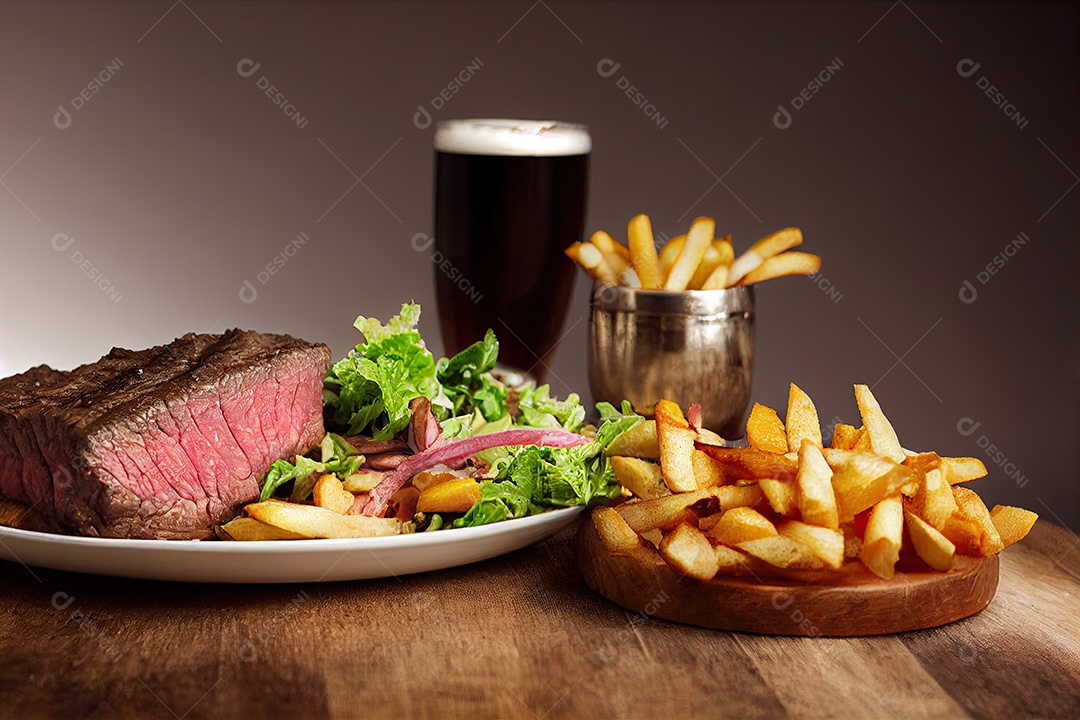 ilustração de bife