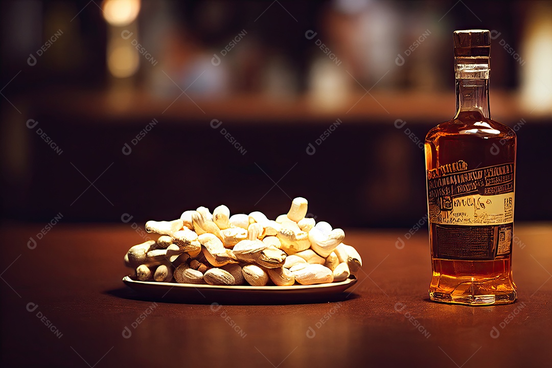 ilustração 3D sobre uísque