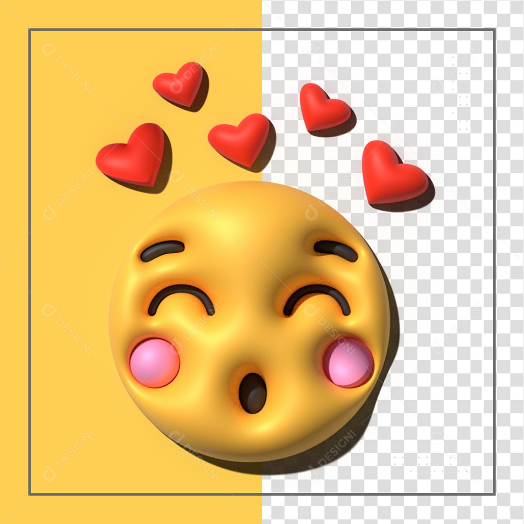 Emoji 3D Elemento Para Composição PSD