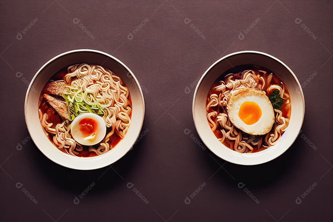 Ilustração 3D sobre Lámen