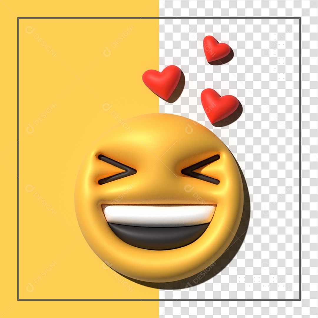 Emoji 3D Elemento Para Composição PSD