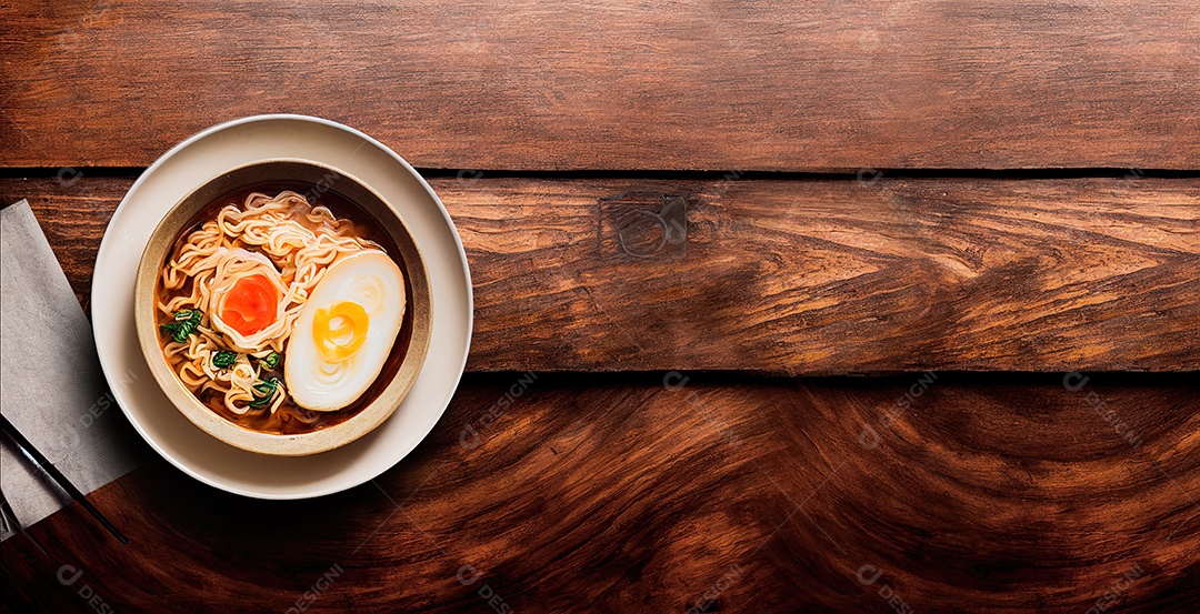 Ilustração 3D sobre Lámen