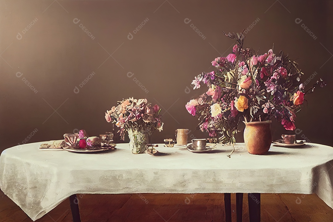 vaso de flores sobre mesa de madeira